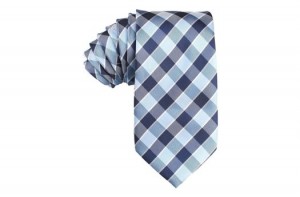 OTAA Light and Navy Blue Checkered Tie