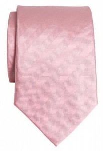 InStitchu Pink Herringbone Tie 